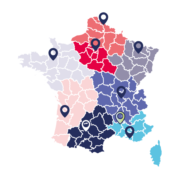 carte implantation géographique